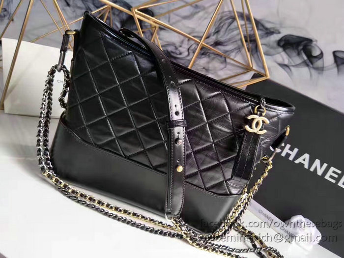 Chanel Chanel's Gabrielle Hobo Bag Black A93824