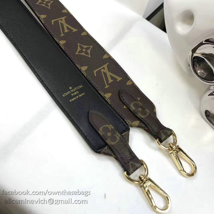 Louis Vuitton Bandouliere Monogram Shoulder Strap Black J02287