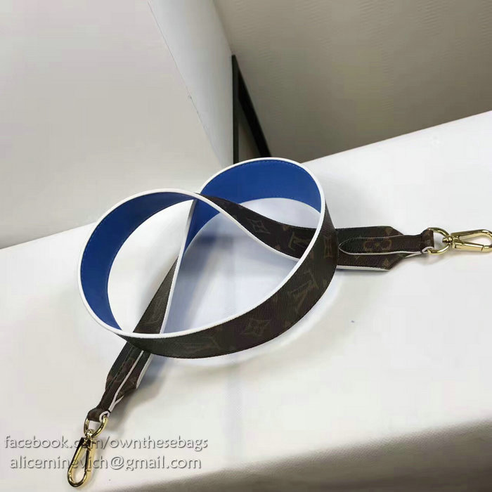 Louis Vuitton Bandouliere Monogram Shoulder Strap Blue J02287