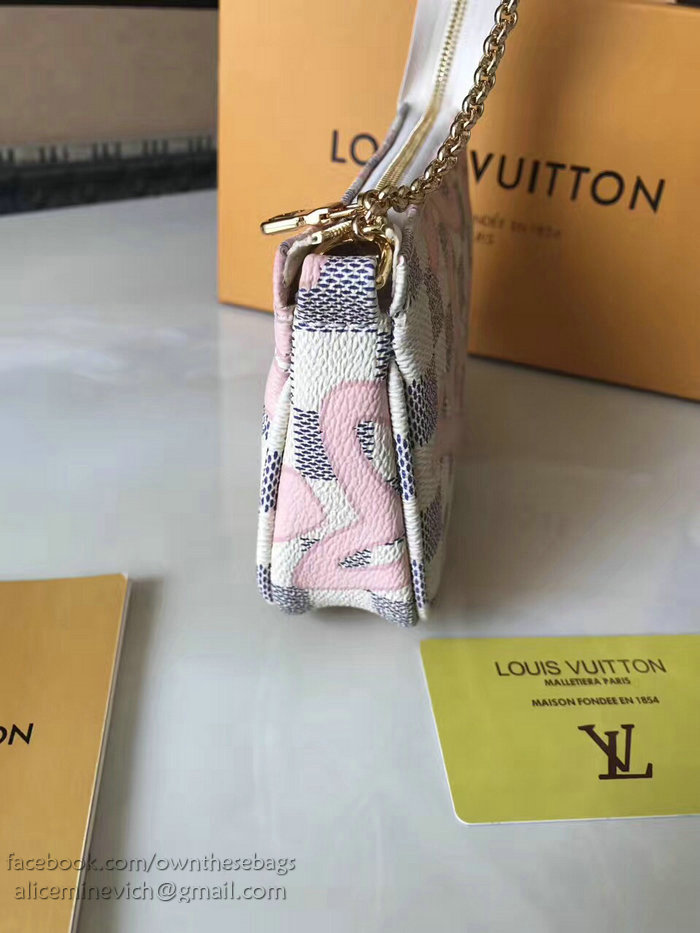 Louis Vuitton Damier Azur Canvas Mini Pochette Accessoires N60051