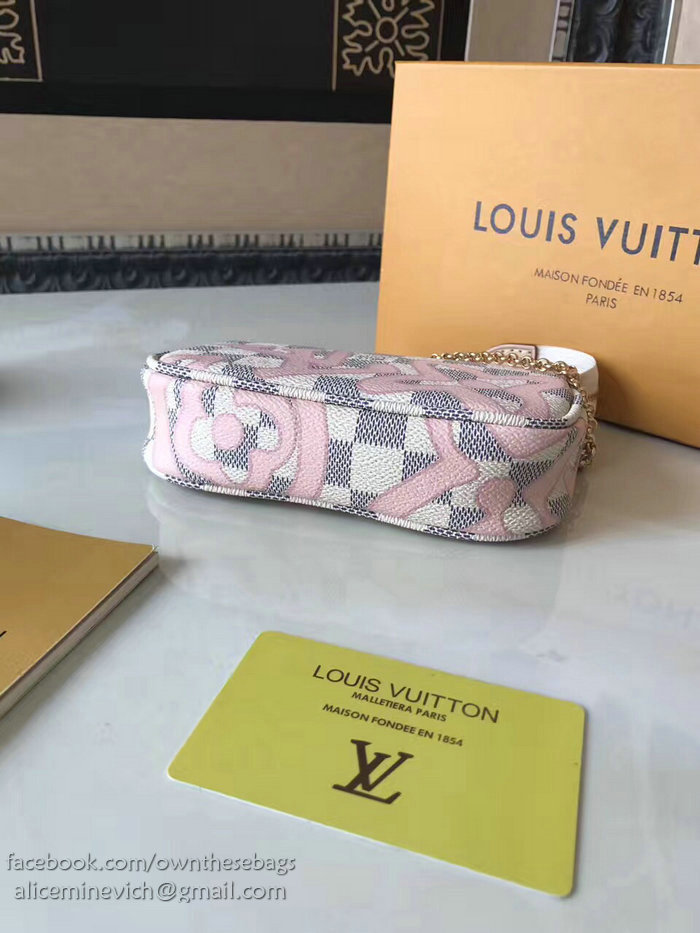Louis Vuitton Damier Azur Canvas Mini Pochette Accessoires N60051