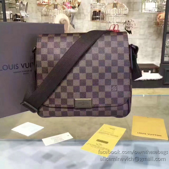 Louis Vuitton Damier Ebene Canvas District PM Messager Bag N41213