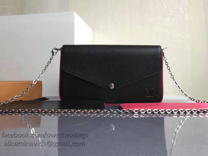 Louis Vuitton Epi Leather Pochette Felicie Noir M62467