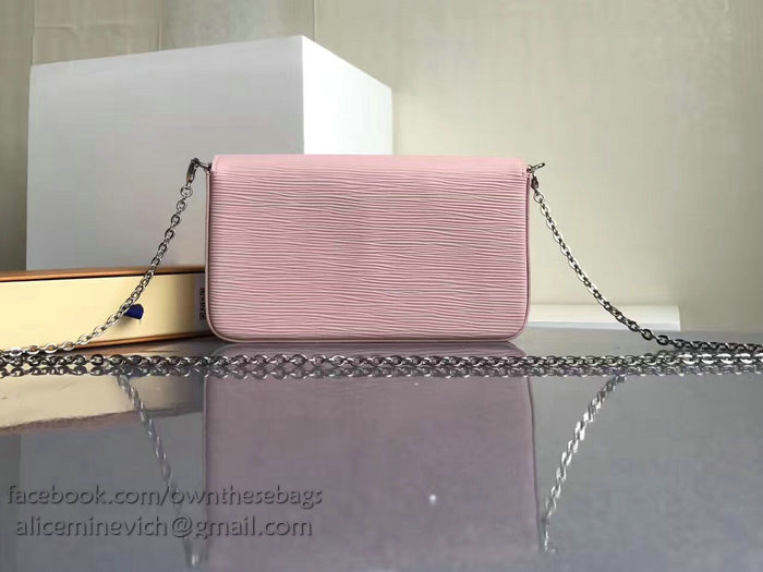 Louis Vuitton Epi Leather Pochette Felicie Rose Ballerine M62467