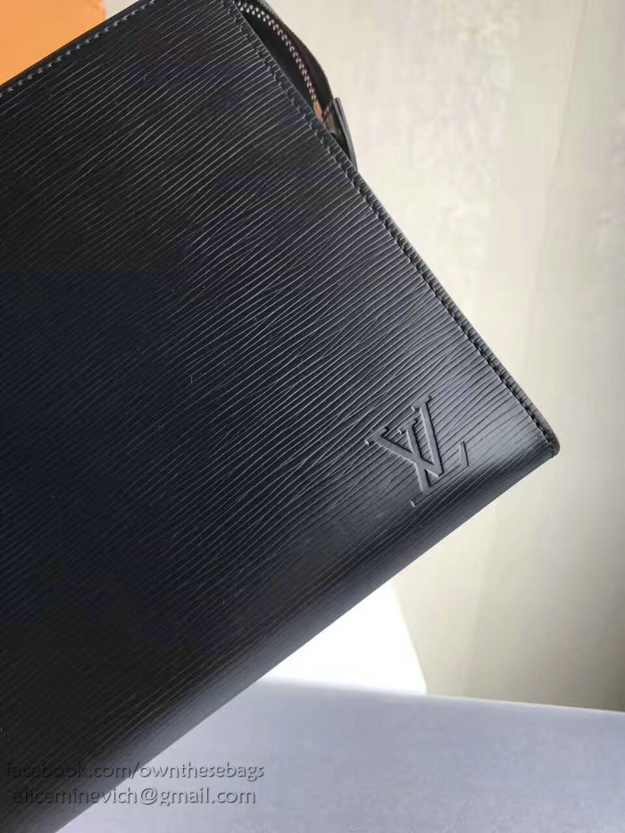 Louis Vuitton Epi Leather Toiletry Pouch 19 Noir M41366