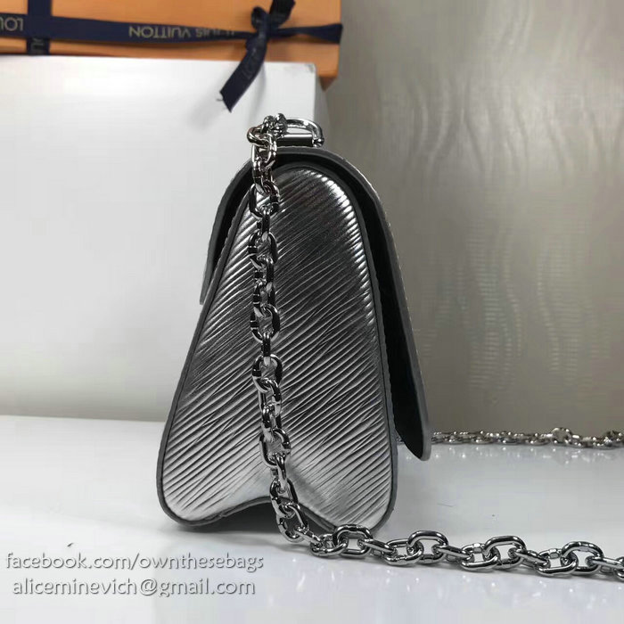 Louis Vuitton Epi leather Twist PM Silver M50332