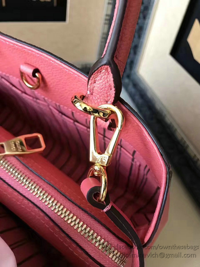 Louis Vuitton Monogram Empreinte Montaigne MM Hot Pink M42296