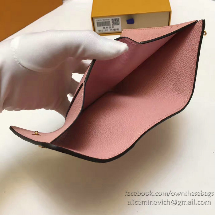 Louis Vuitton Monogram Empreinte Pont-neuf Compact Wallet Pink M62184