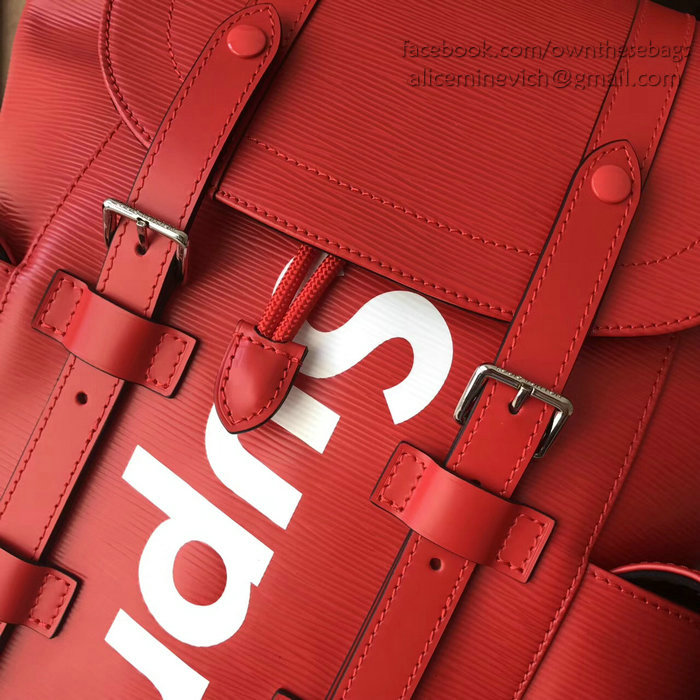 Louis Vuitton Epi Leather Supreme Christopher PM Red M50159
