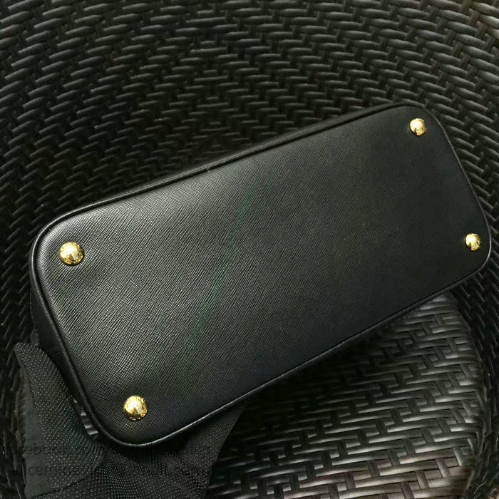 Prada Saffiano Leather Top Handle Bag Black BL2558