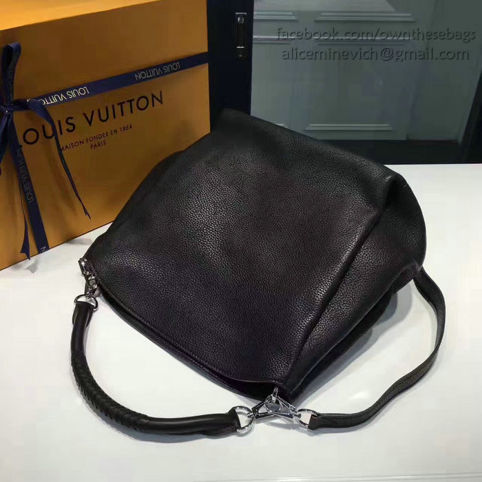 Louis Vuitton Mahina Calfskin Babylone PM Noir M50031