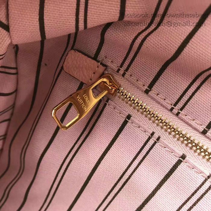 Louis Vuitton Monogram Empreinte Speedy Bandouliere Pink M42406