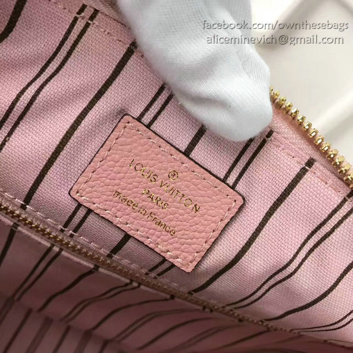 Louis Vuitton Monogram Empreinte Speedy Bandouliere Pink M42406