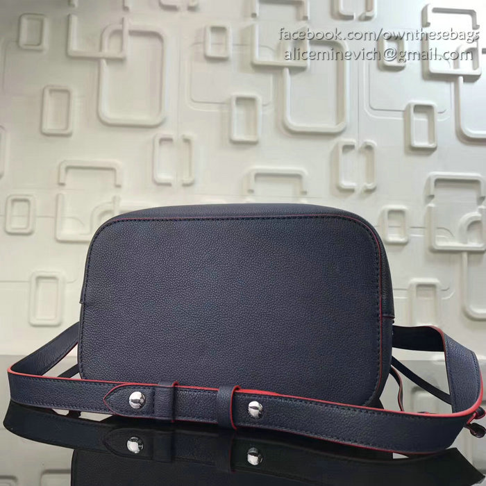 Louis Vuitton Soft Calfskin Lockme Bucket Indigo M54677