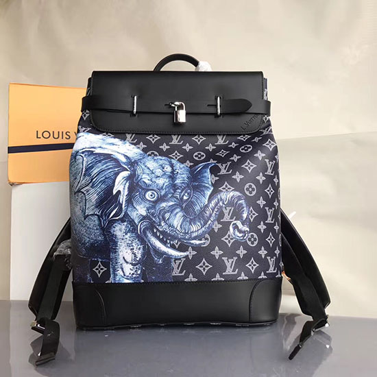 Louis Vuitton Elephant Steamer Backpack Encre M54126