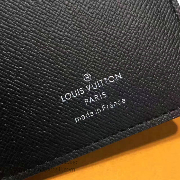 Louis Vuitton Monogram Eclipse Canvas Brazza Wallet M64438
