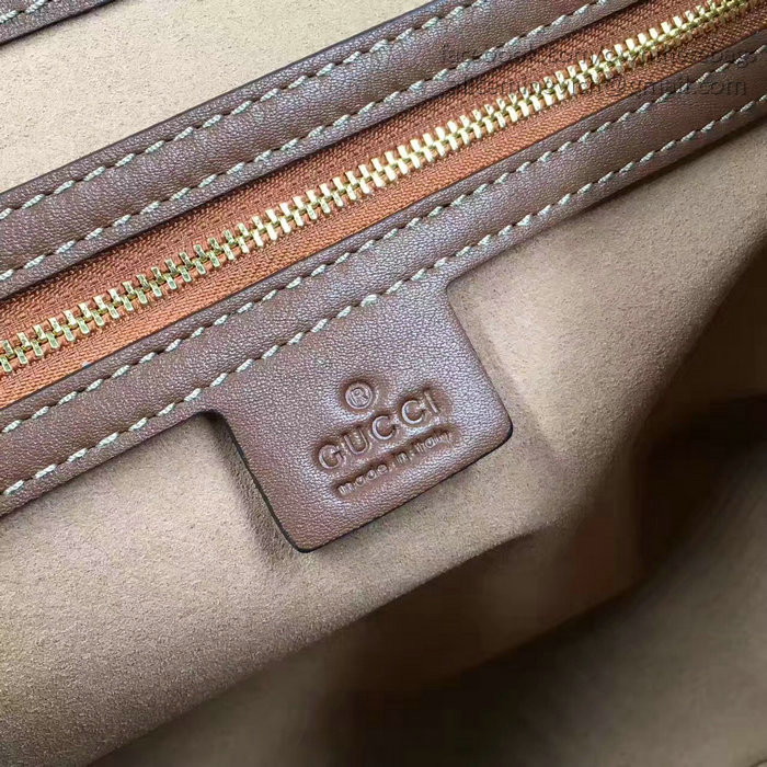 Gucci Padlock GG Supreme Canvas Shoulder Bag Brown 479197