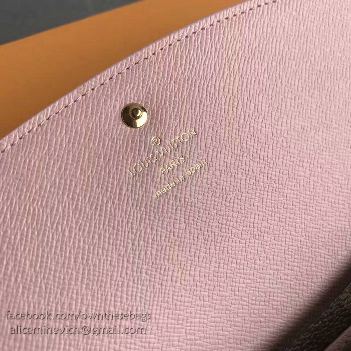 Louis Vuitton Monogram Canvas Emilie Wallet Pink M64202