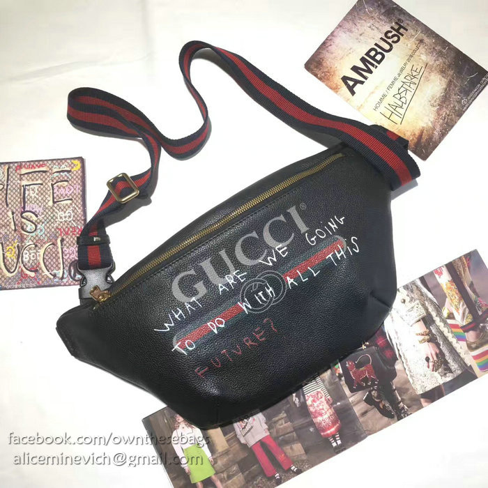 Gucci Coco Capitan Logo Belt Bag Black 493865