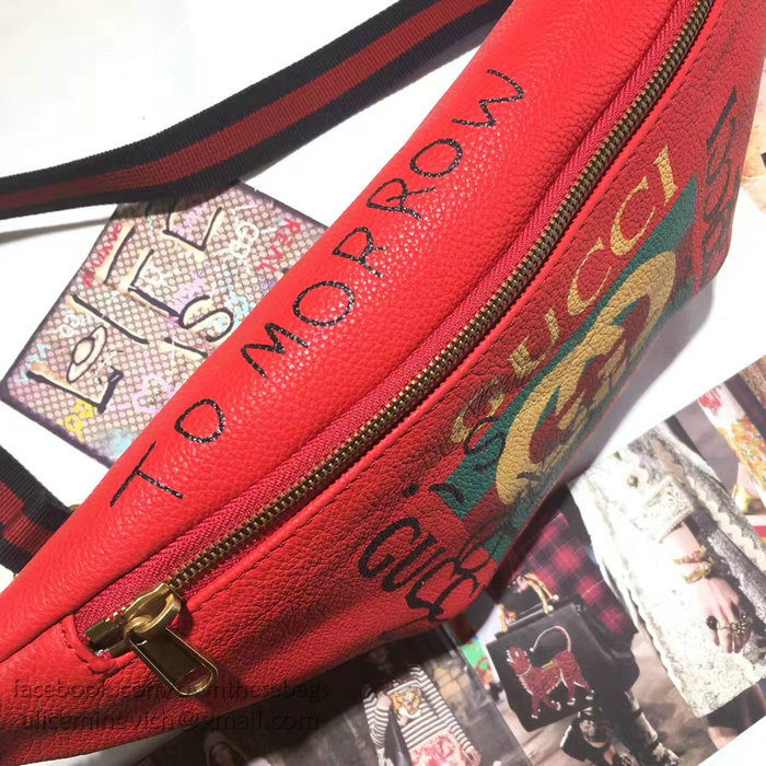 Gucci Coco Capitan Logo Belt Bag Red 493865