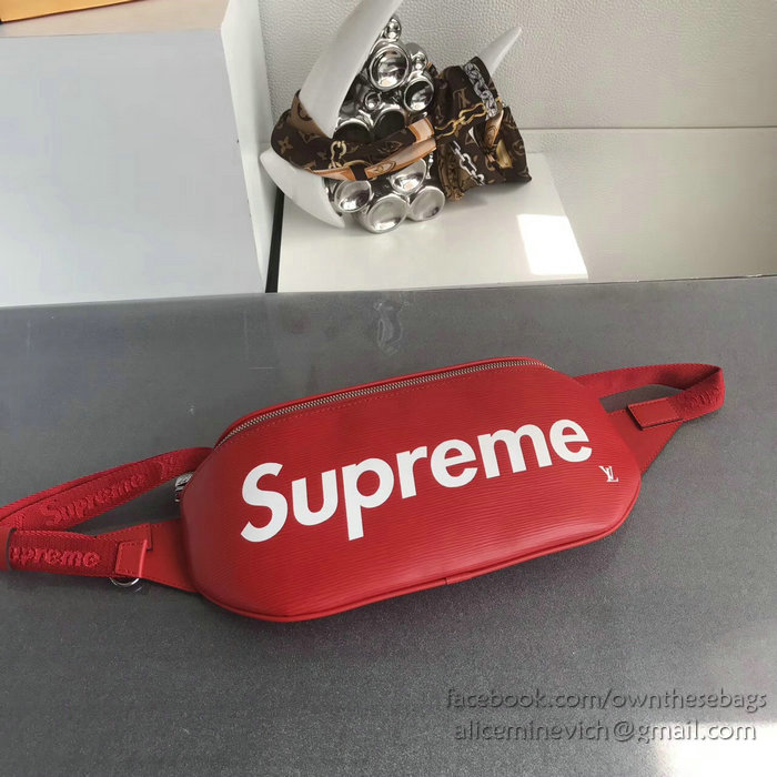 Louis Vuitton Epi Leather Supreme X Belt Bag Red M54319