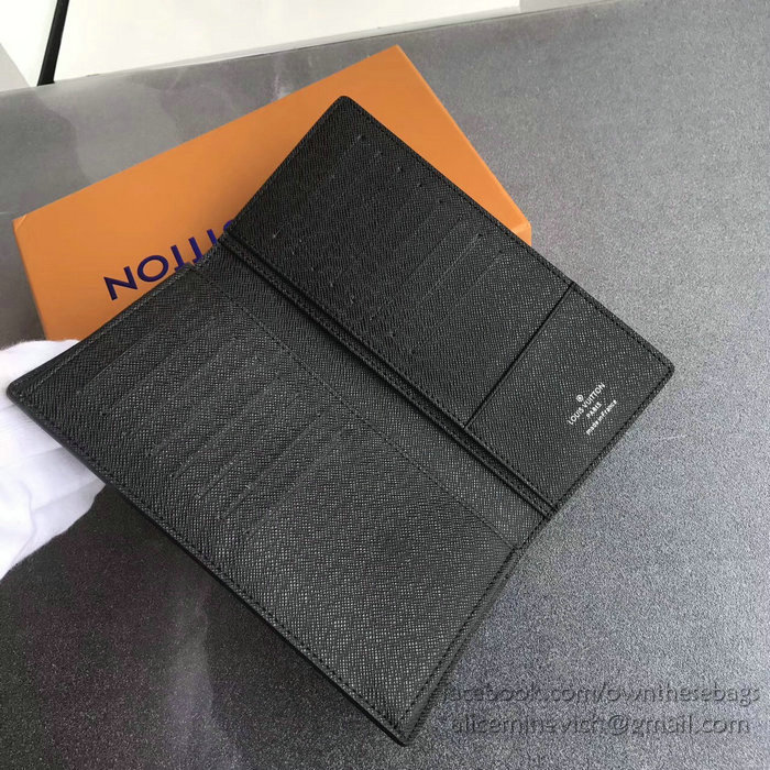 Louis Vuitton Epi Leather Supreme X Brazza Wallet Noir M60622