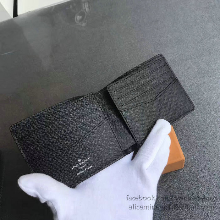 Louis Vuitton Epi Leather Supreme X Multiple Wallet Noir M60662