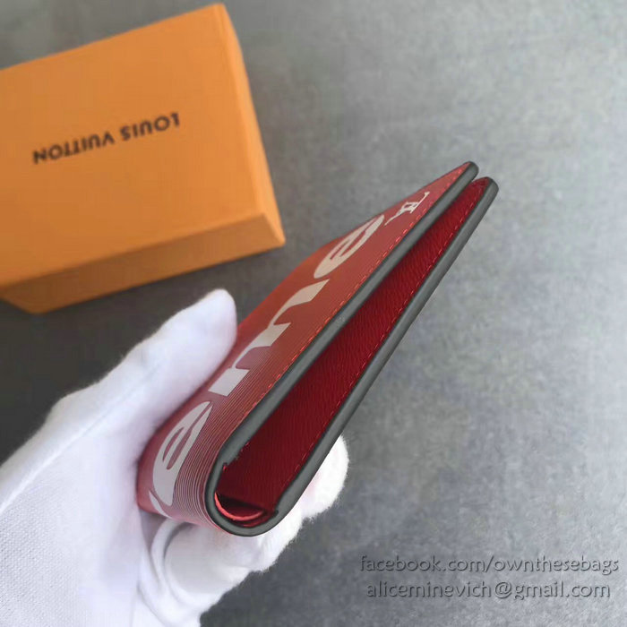 Louis Vuitton Epi Leather Supreme X Multiple Wallet Red M60662