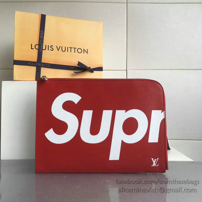 Louis Vuitton Epi Leather Supreme X Pochette Jour GM Red M64574