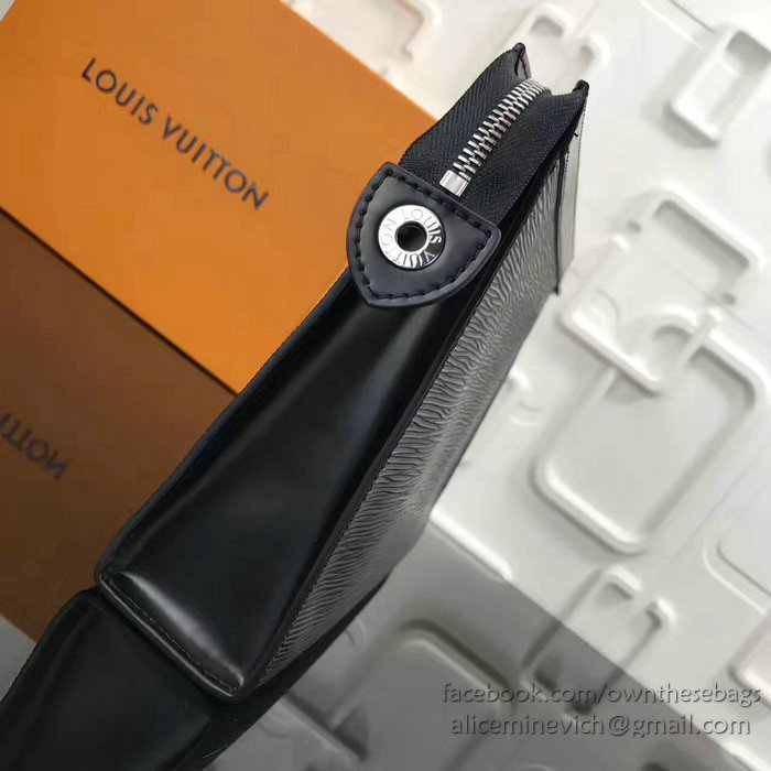Louis Vuitton Epi Leather Supreme X Pochette Voyage MM Black M66888