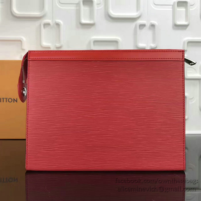 Louis Vuitton Epi Leather Supreme X Pochette Voyage MM Red M66888