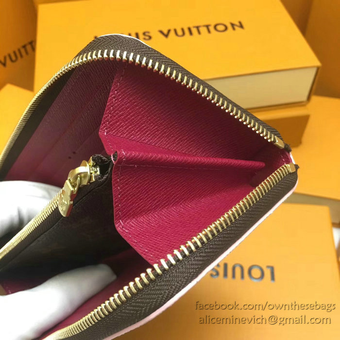 Louis Vuitton Burgundy Monogram Empreinte Clemence Wallet