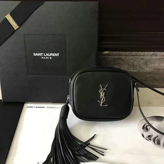 Saint Laurent Monogram Blogger Bag in Black Leather 425317