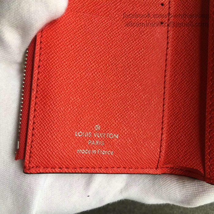 Louis Vuitton Epi Leather Chain Wallet Red M64212