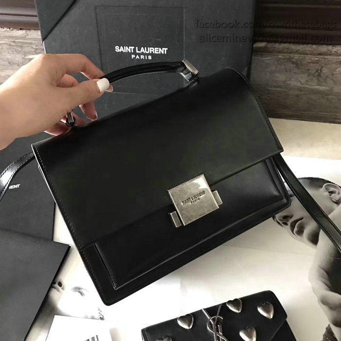 Medium Bellechasse Saint Laurent Bag in Black Leather 482051