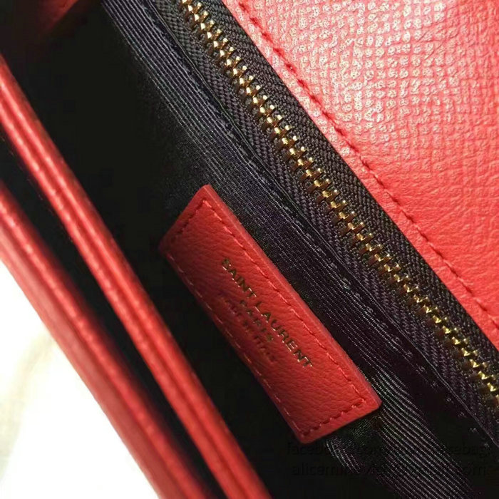 Classic Medium Saint Laurent Universite Bag Red 416652