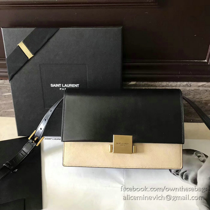 Saint Laurent Medium Bellechasse Bag Black & Apricot 462044