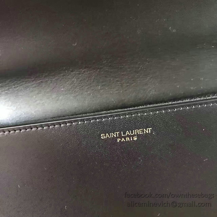 Saint Laurent Medium Dylan Flap Shoulder Bag Black 439047
