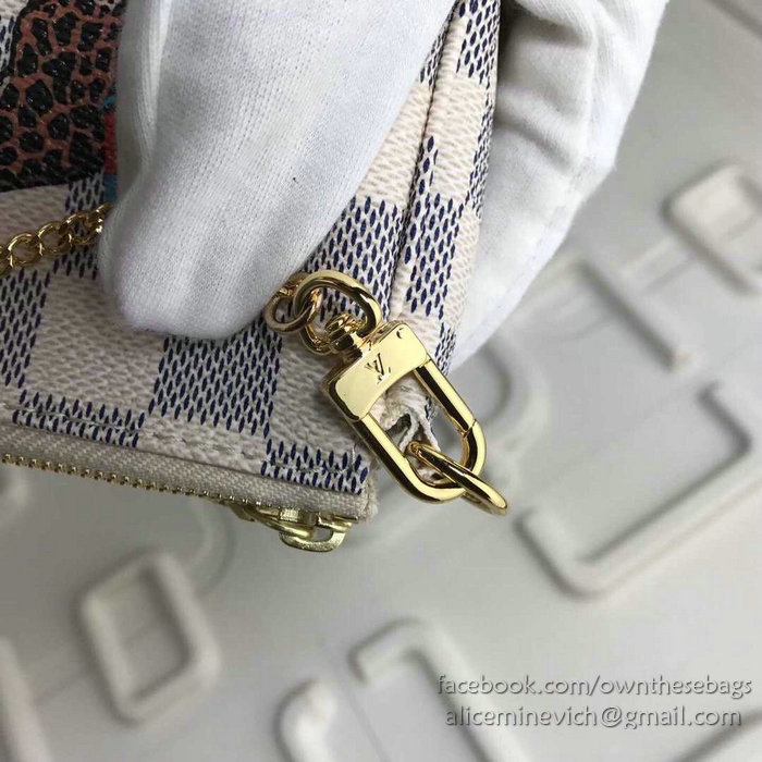 Louis Vuitton Damier Azur Canvas Mini Pochette Accessoires M62087