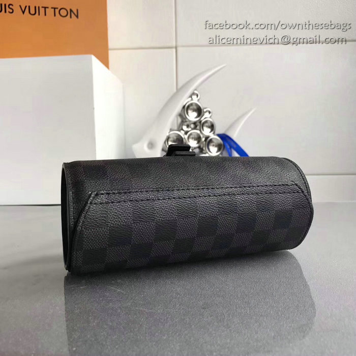 Louis Vuitton Damier Graphite Canvas 3 Watch Case M47530