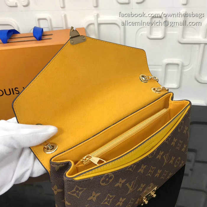 Louis Vuitton Pallas Chain Shoulder Bag Yellow M41200