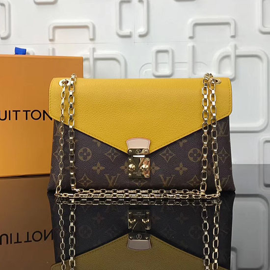 Louis Vuitton Pallas Chain Shoulder Bag Yellow M41200
