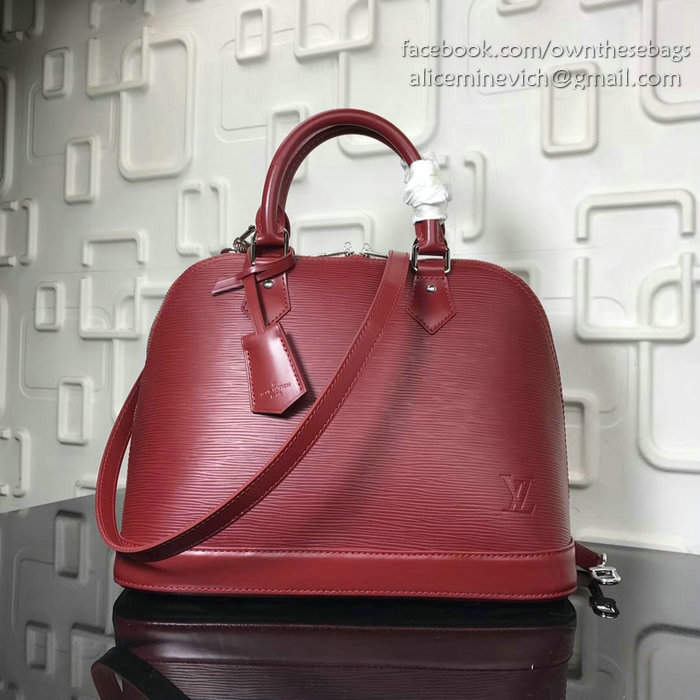 Louis Vuitton Epi Leather Alma MM Burgundy M40302