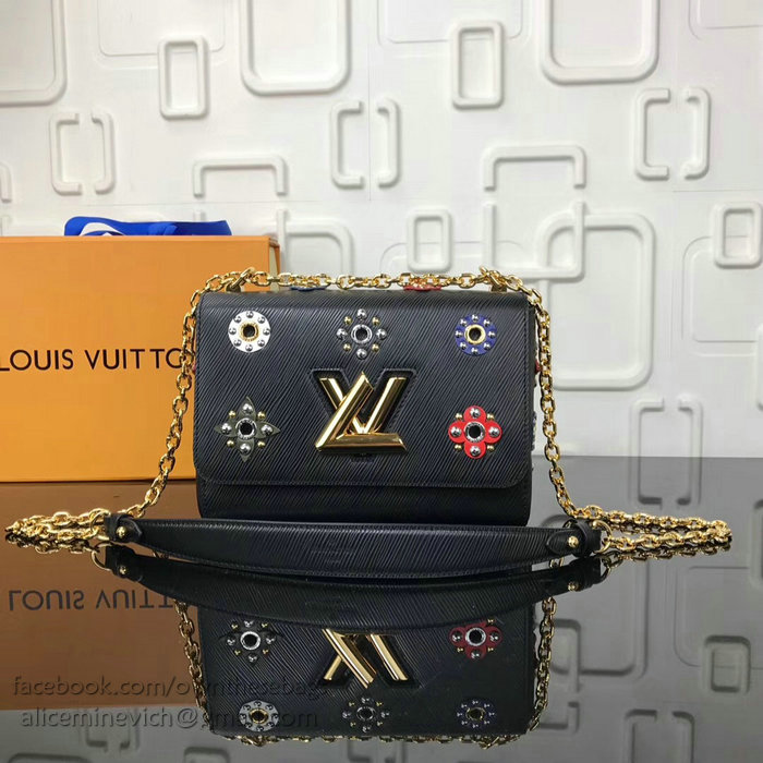 Louis Vuitton Epi Leather Twist MM Noir M54127