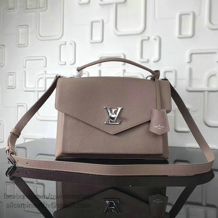 Louis Vuitton Soft Calfskin My Lockme Taupe Glace M54878