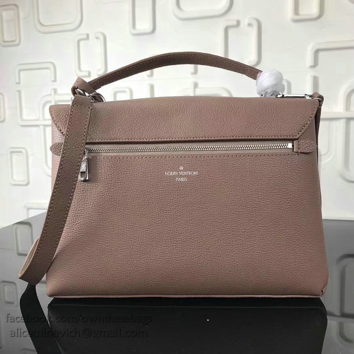 Louis Vuitton Soft Calfskin My Lockme Taupe Glace M54878