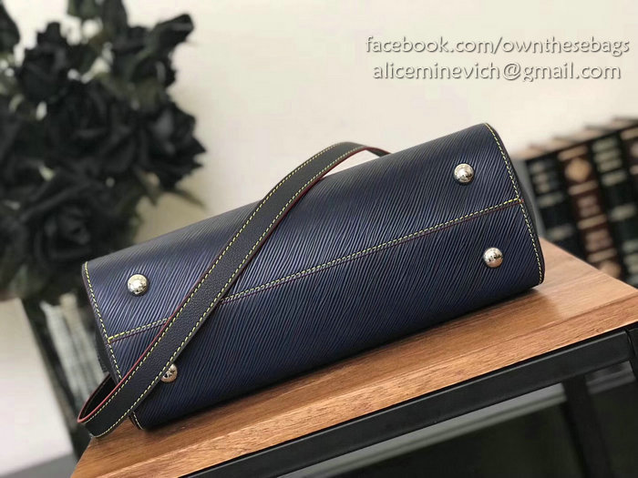Louis Vuitton Epi Leather Twist Tote Indigo M54980