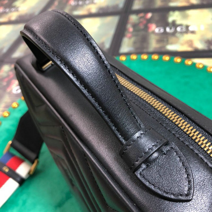 Gucci GG Marmont Small Shoulder Bag Black 498100