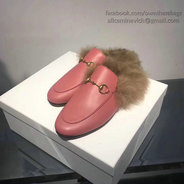 Gucci Princetown Leather Slipper Pink 397749