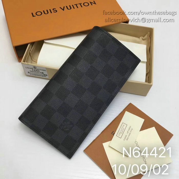 Louis Vuitton Damier Graphite Canvas Alexandre Wallet N64421